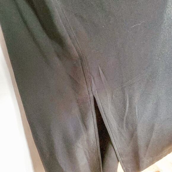 Diane von Furstenberg DVF Black Augusta Silk Crepe De Chine Wrap Dress Size 2 - Picture 4 of 7